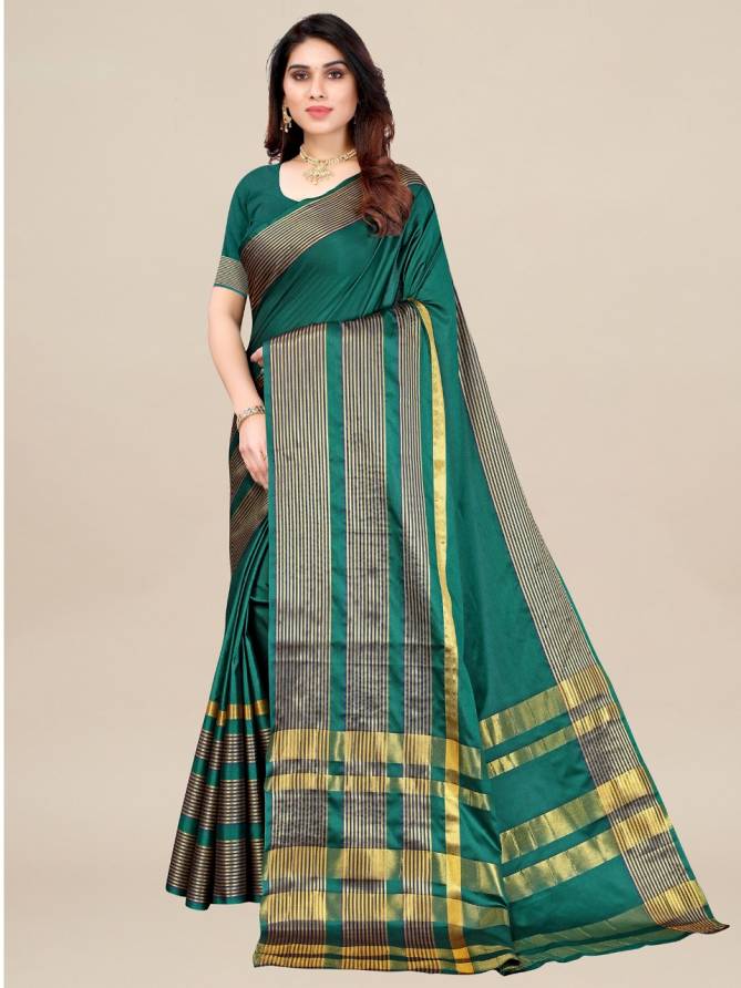 Aura 9 New Designer Fancy Wear Printed Silk Saree Collection